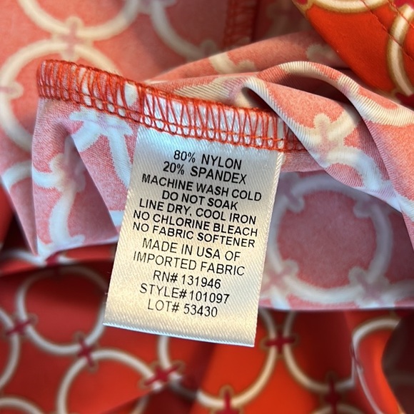 LN Jude Connally Sabine Geo Gircle Paprika Gold Button 3/4 Sleeve Mini Dress. XS - Picture 13 of 15